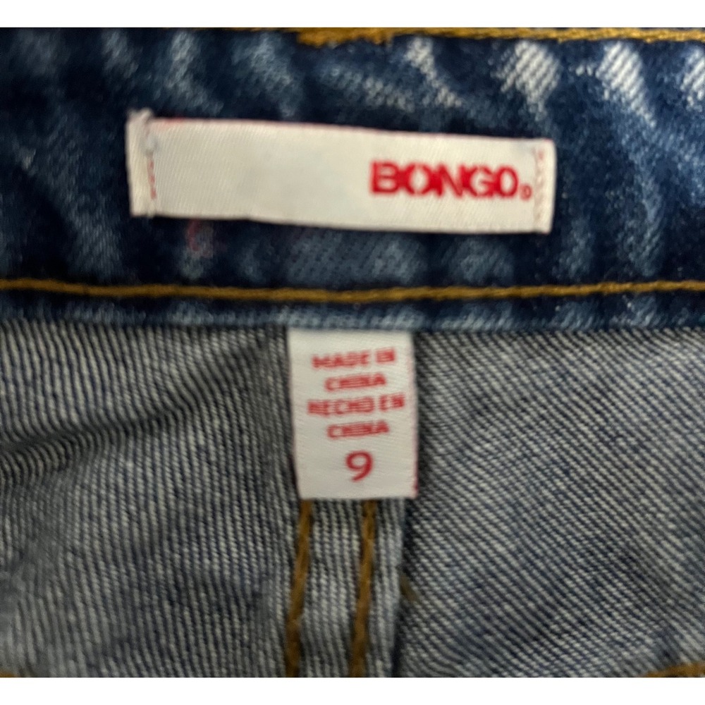 Bongo Womens Boho Tapestry Lace Patchwork Denim Shorts Light Wash Size 9 - Picture 4 of 7